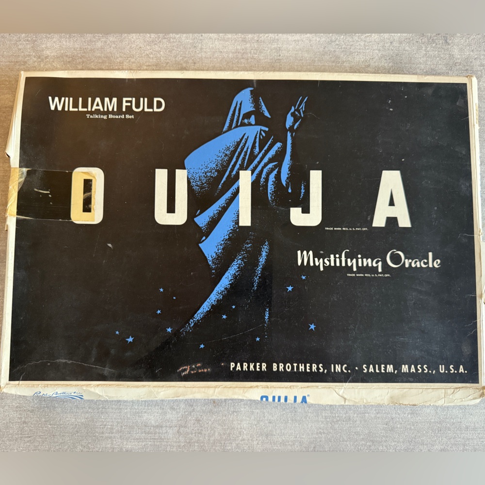 Vintage 1960s Ouija Board Mystifying William Fuld Parker Bros Salem w/ Box